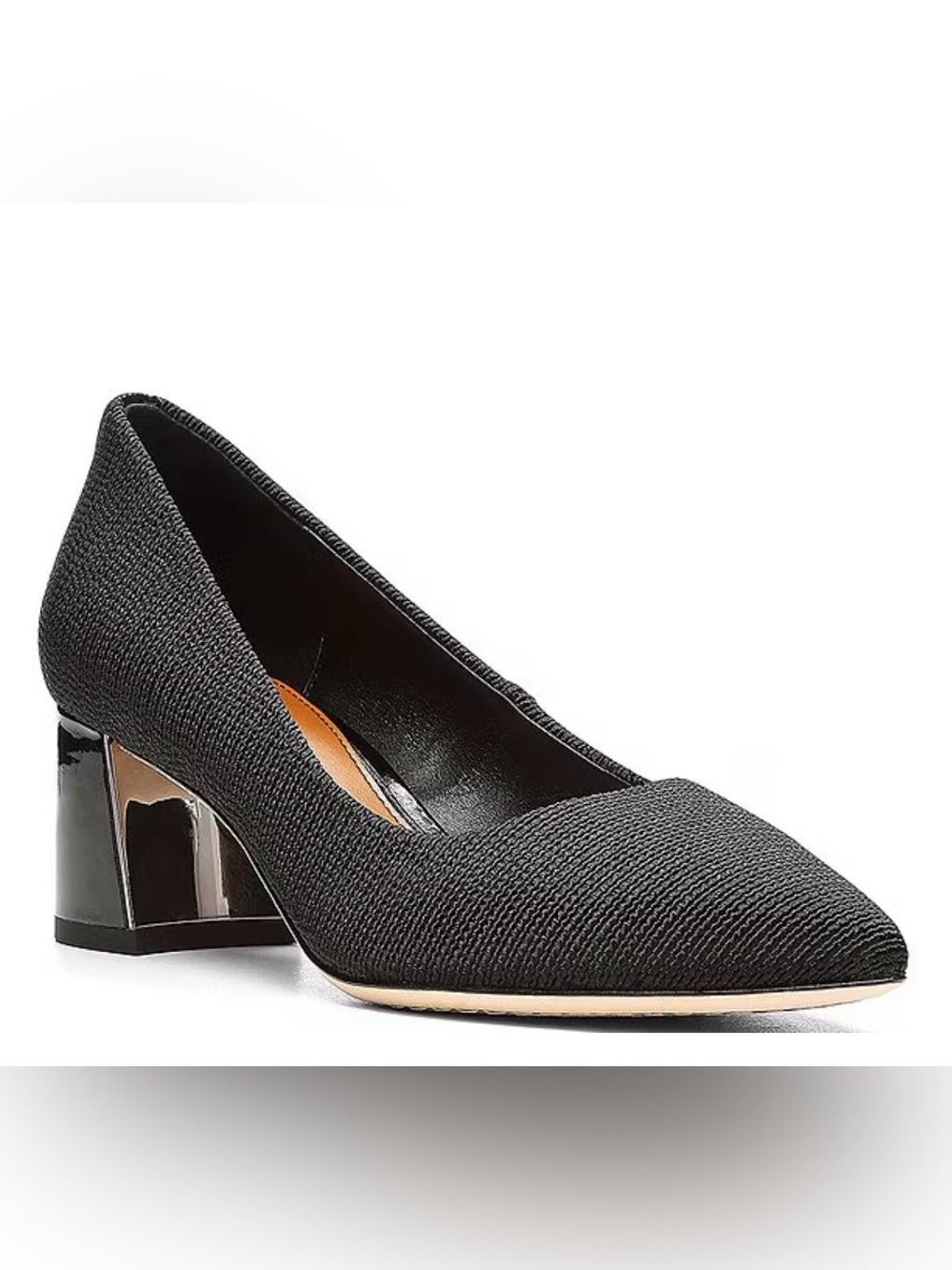 Donald Pliner 9.5M Suzette Stretch Fabric Block Heel Pumps